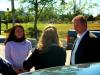 Pastor Jeff and Sherry talking with Sis. Debbie